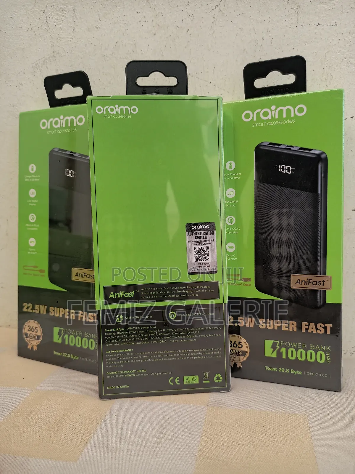 Oraimo Toast 22.5 Byte 10000mah 22.5w Power Bank