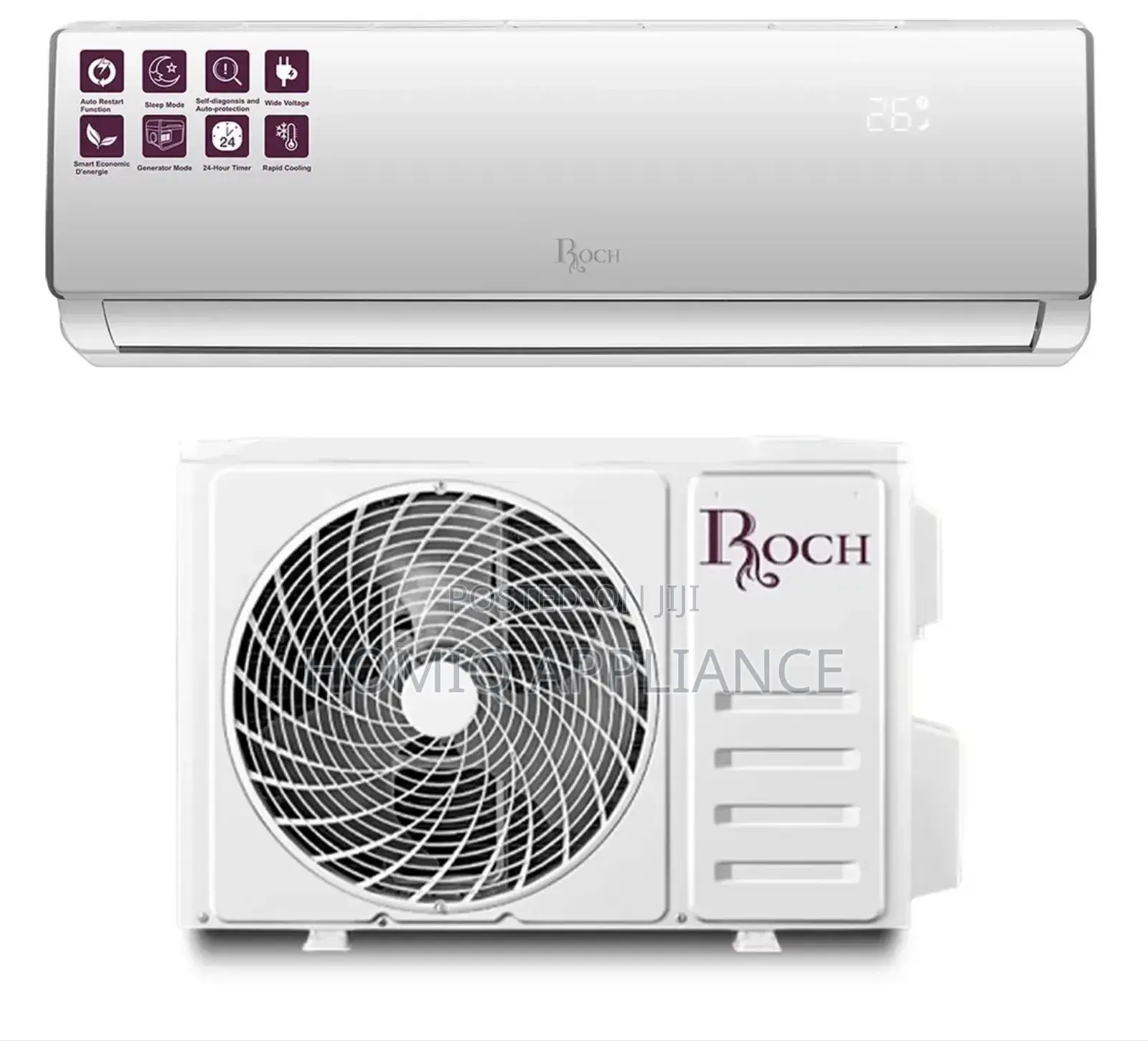Affordable Roch 1.5 Hp R410 Split Aircondition Fast Cooling