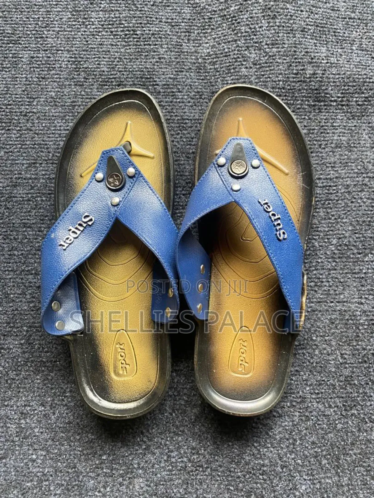 Leather Flip Flops Men's Anti Slip Comfortable Slippers