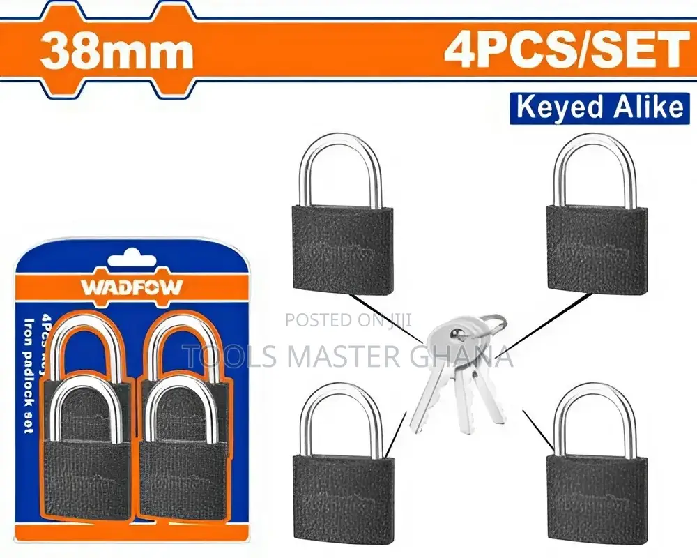 4pcs Key-alike Iron Padlock Set # Wpd5444