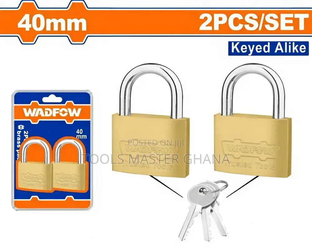 2pcs Key-alike Brass Padlock Set # Wpdt442