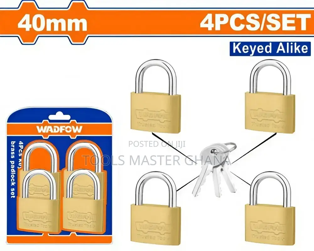 4pcs Key-alike Brass Padlock Set # Wpdt444