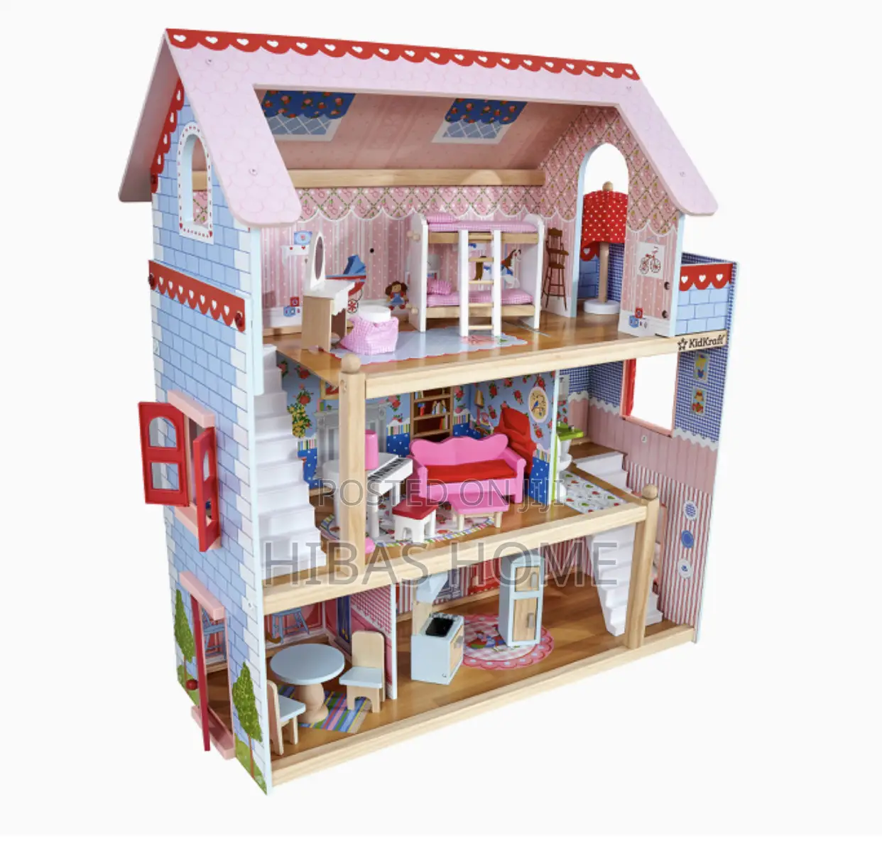 Kidkraft Chelsea Wooden Doll House With Accessories