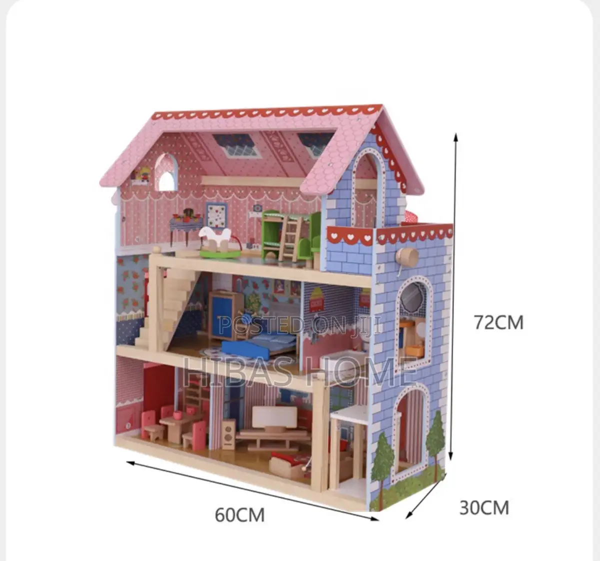 Kidkraft Chelsea Wooden Doll House With Accessories