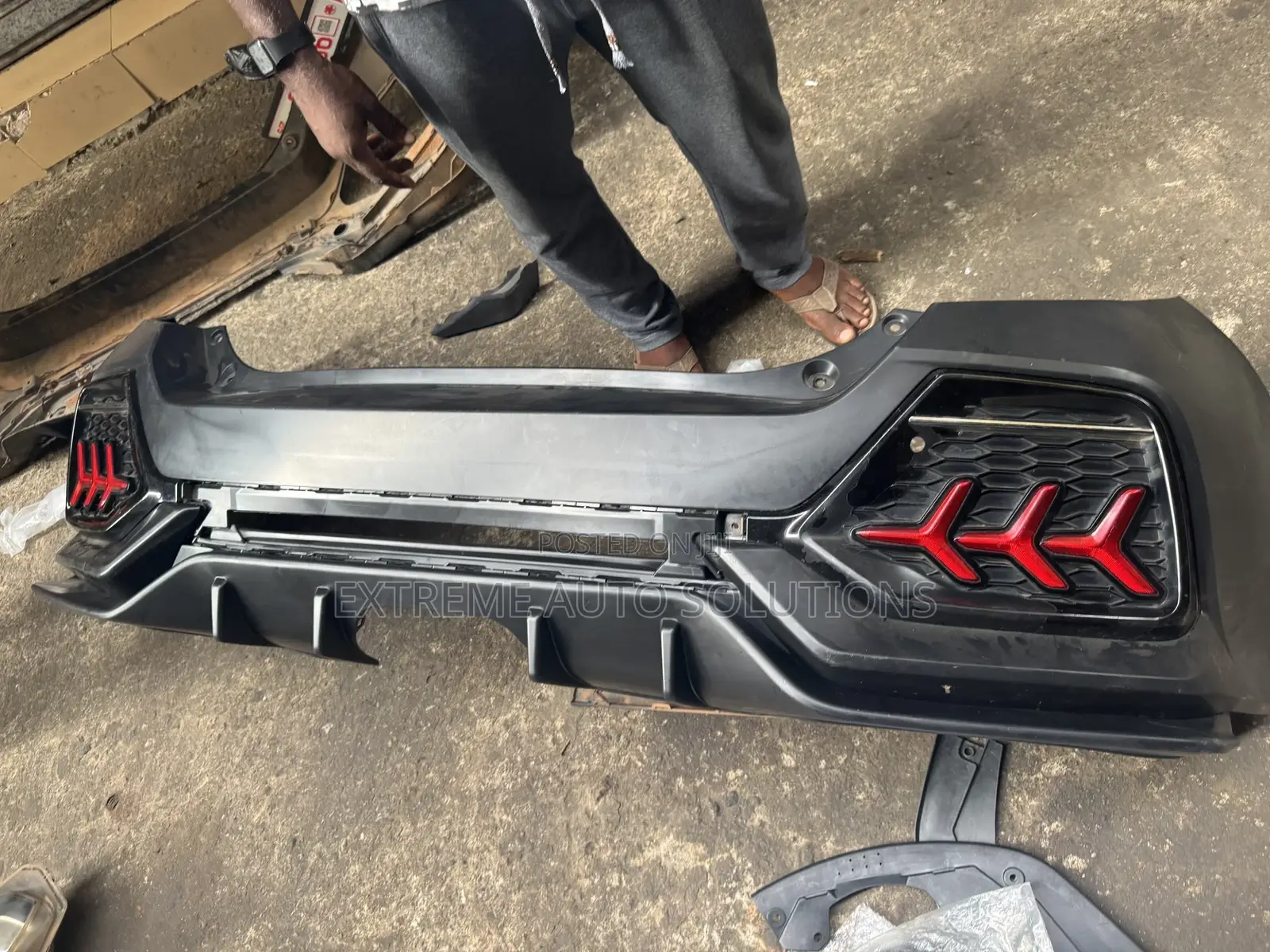 Honda Civic Type-R Fk7 Upgrade Rear Bumper With Rear Lip Kit