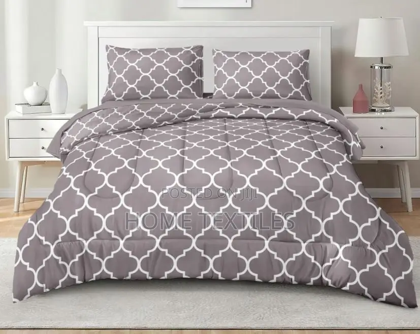 7 Pieces Cotton Filled Duvet Sets for Double and Queen Size