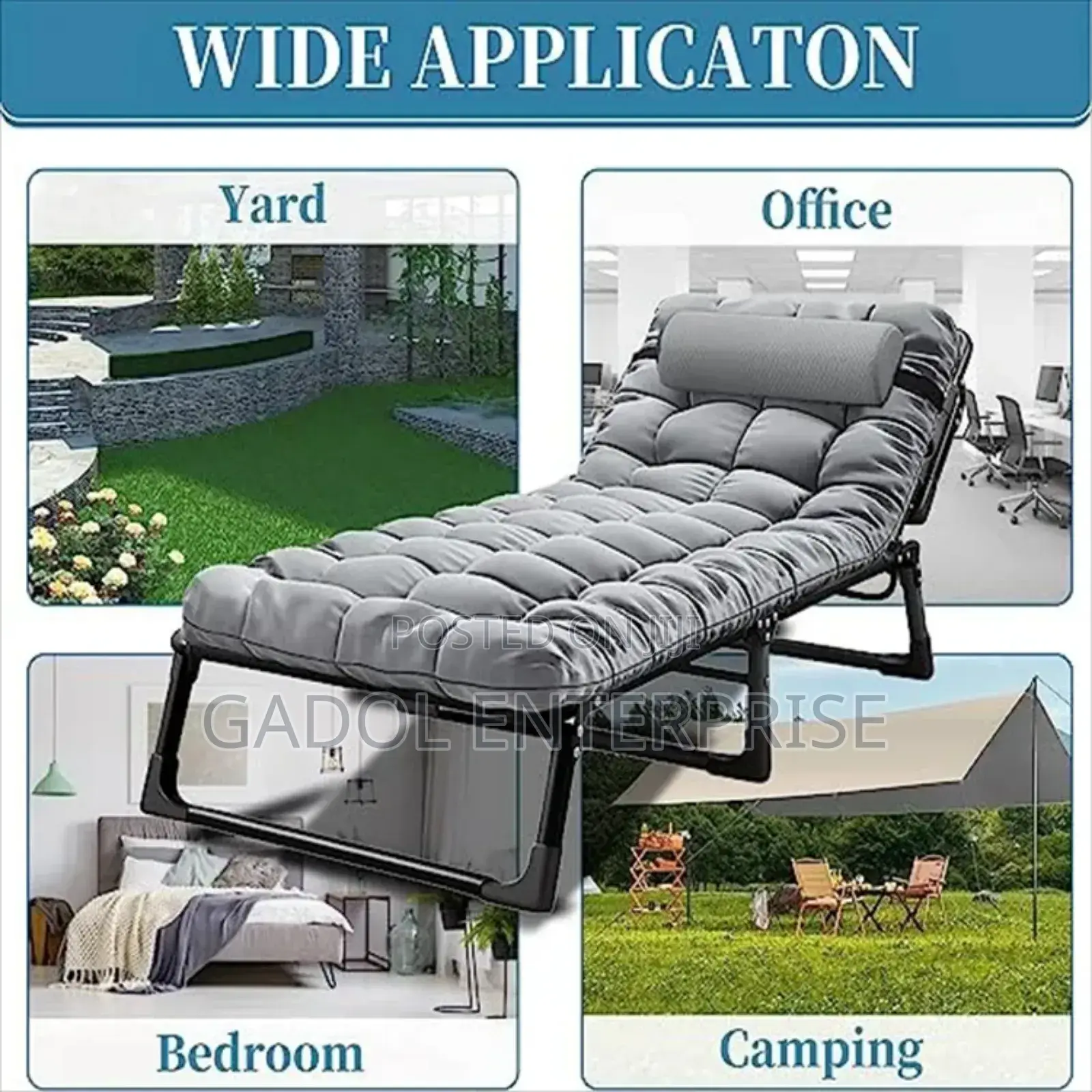 Camp Bed Foldable Bed With Mattress