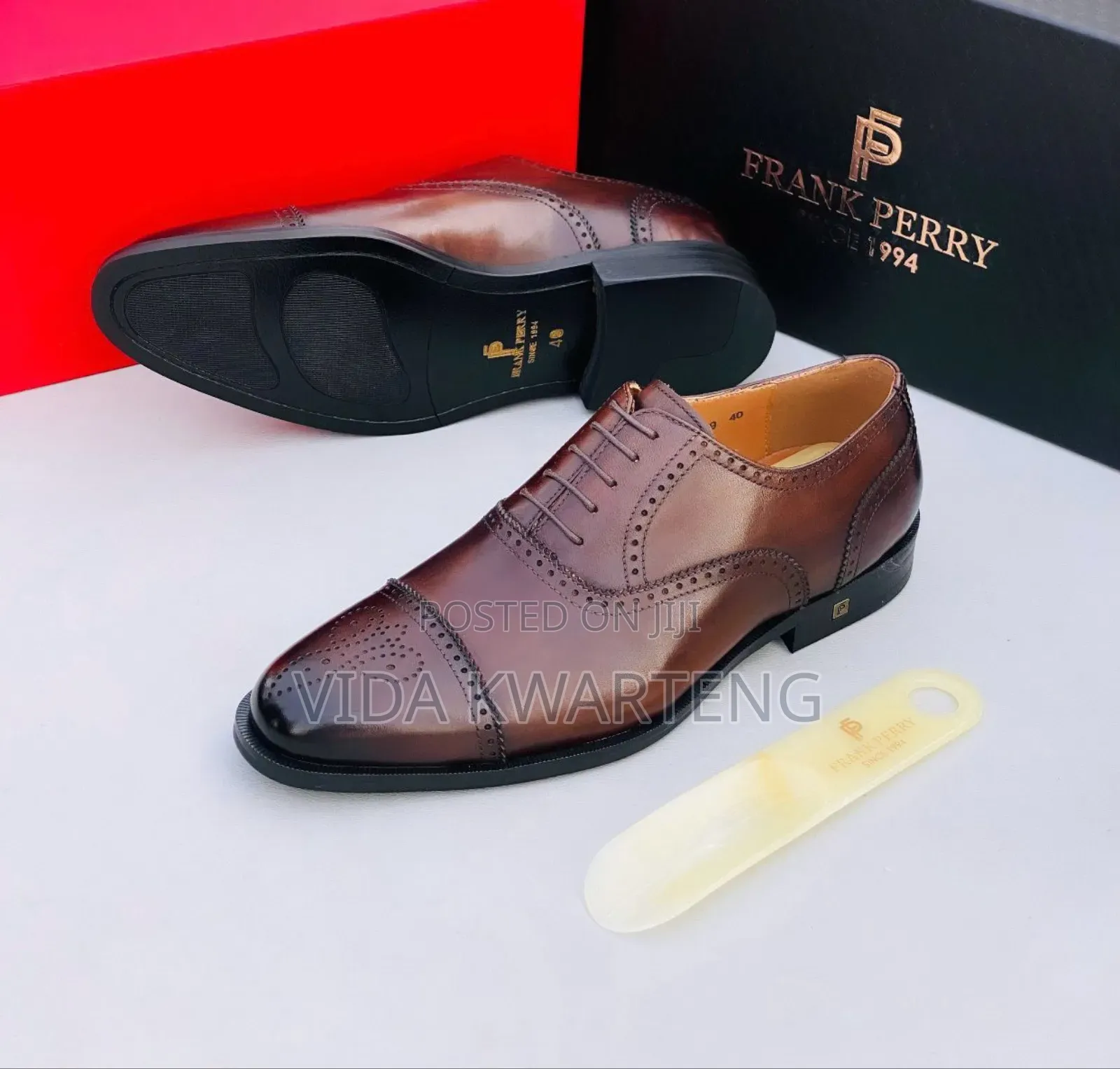 Executive Frank Perry Coffee Brown Shoes