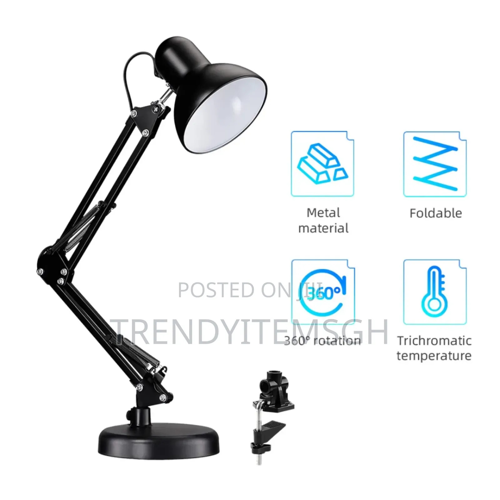 Adjutable Desk Study Stand Table Lamp With Bulb