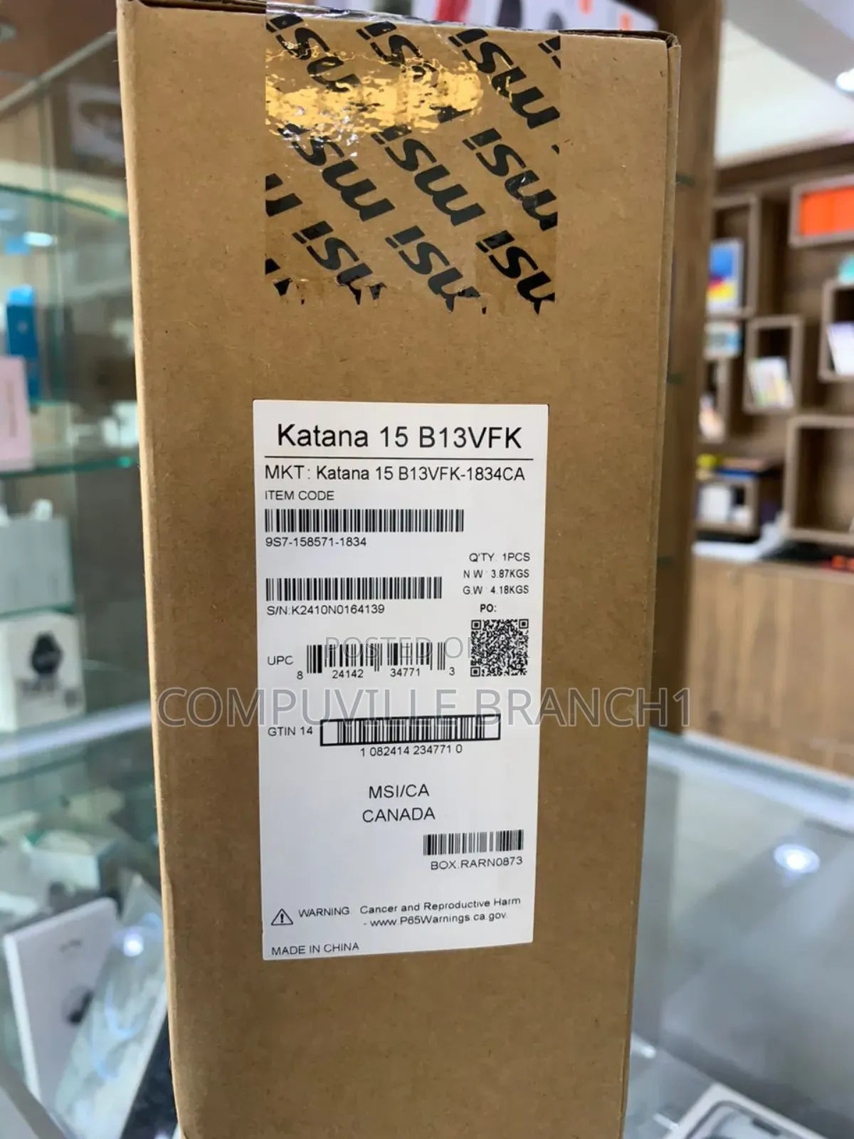 New Laptop MSI Katana 15 16GB Intel Core I7 SSD 1T