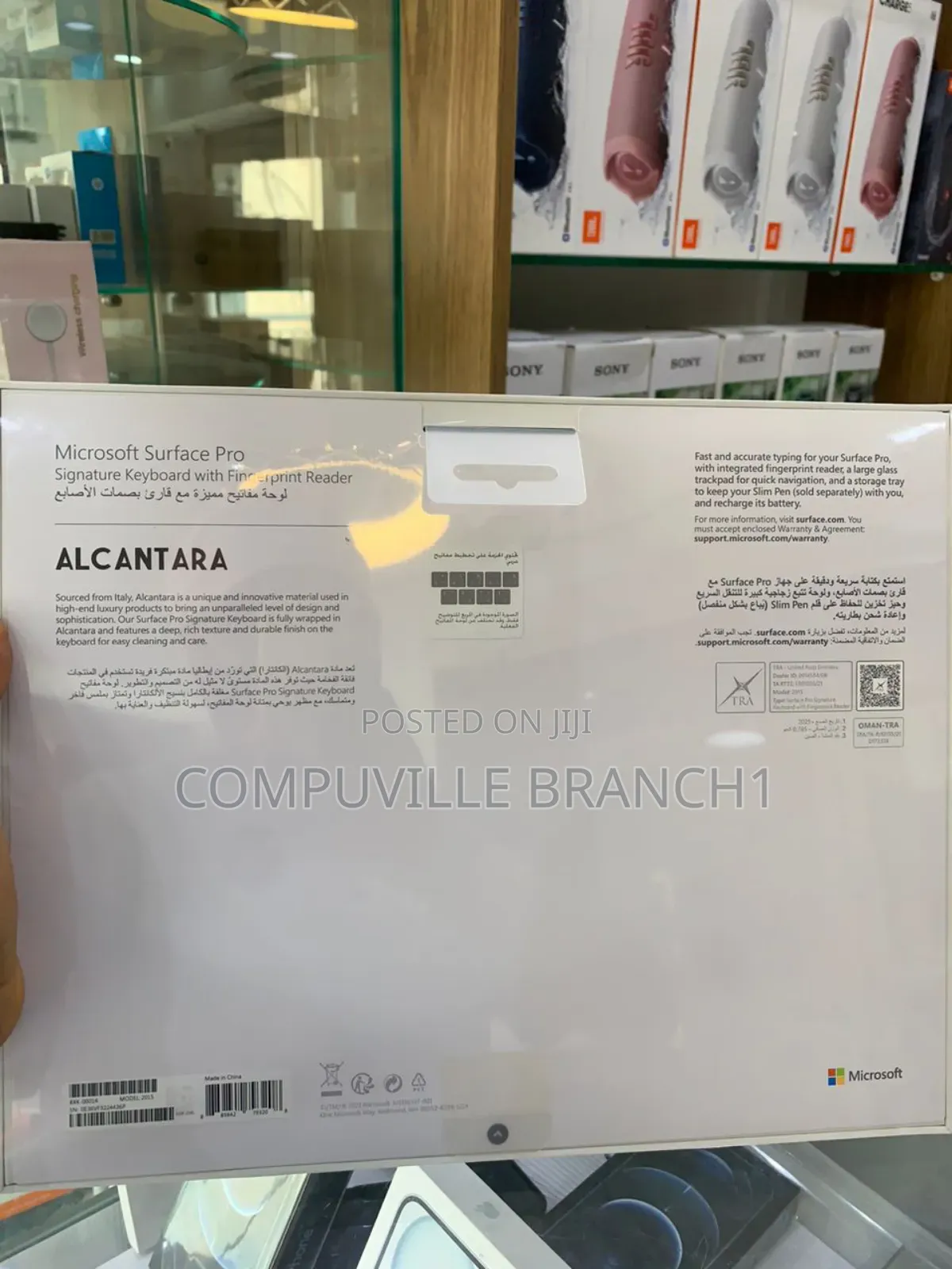 Microsoft Surface Laptop Keyboard With Fingerprint Reader