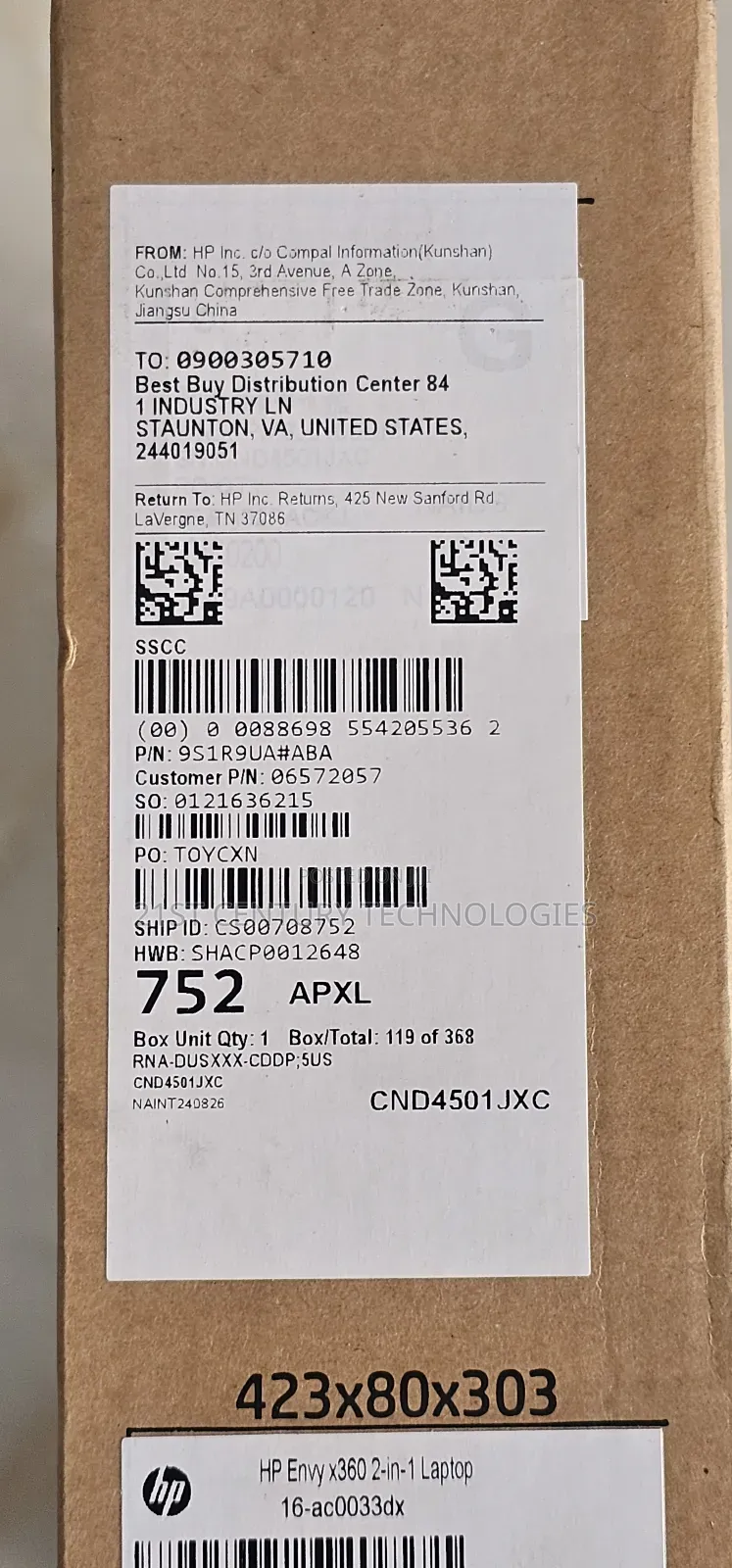 New Laptop HP Envy X360 32GB Intel Core i7 SSD 2T