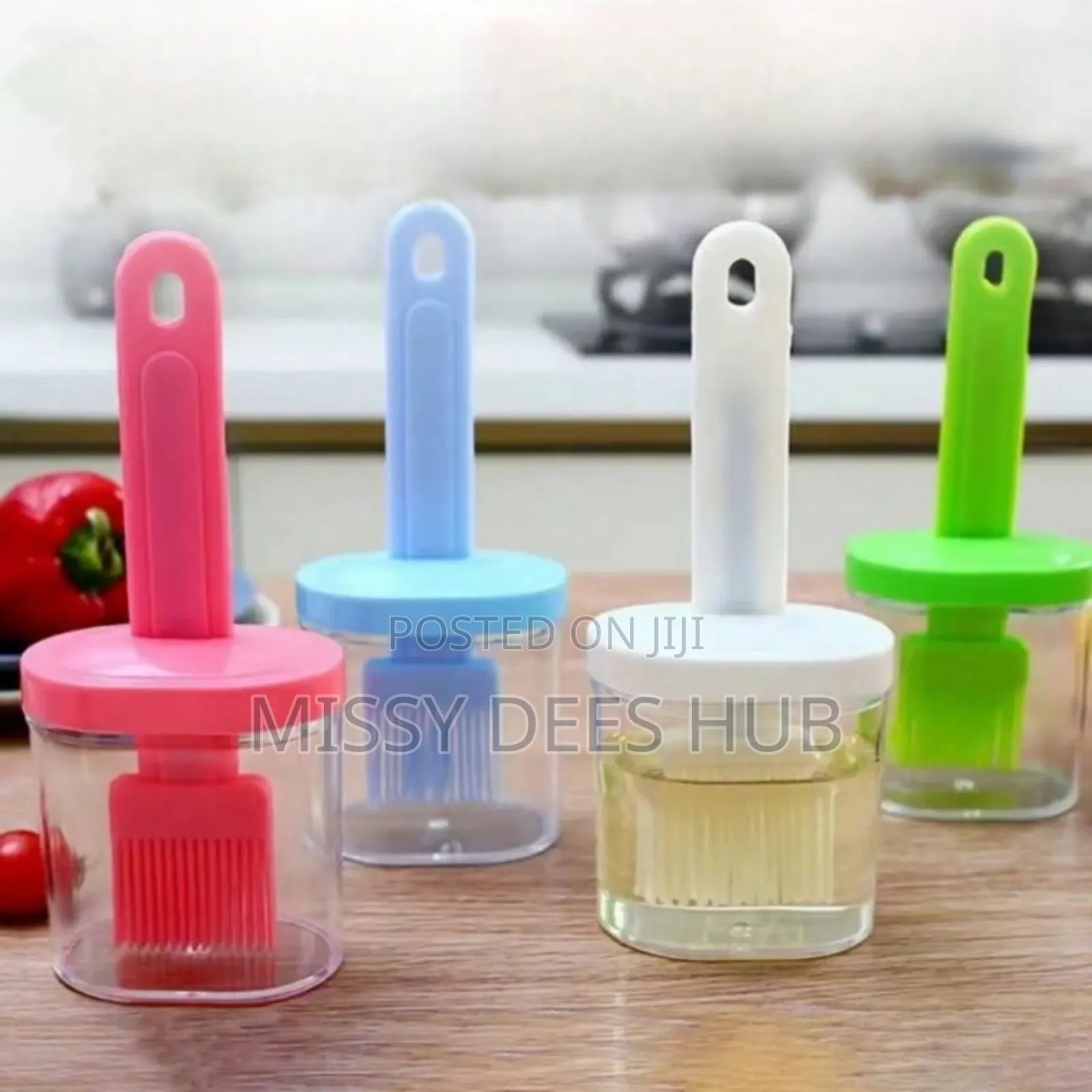 Plastic Oil Bottle + Silicone Brush