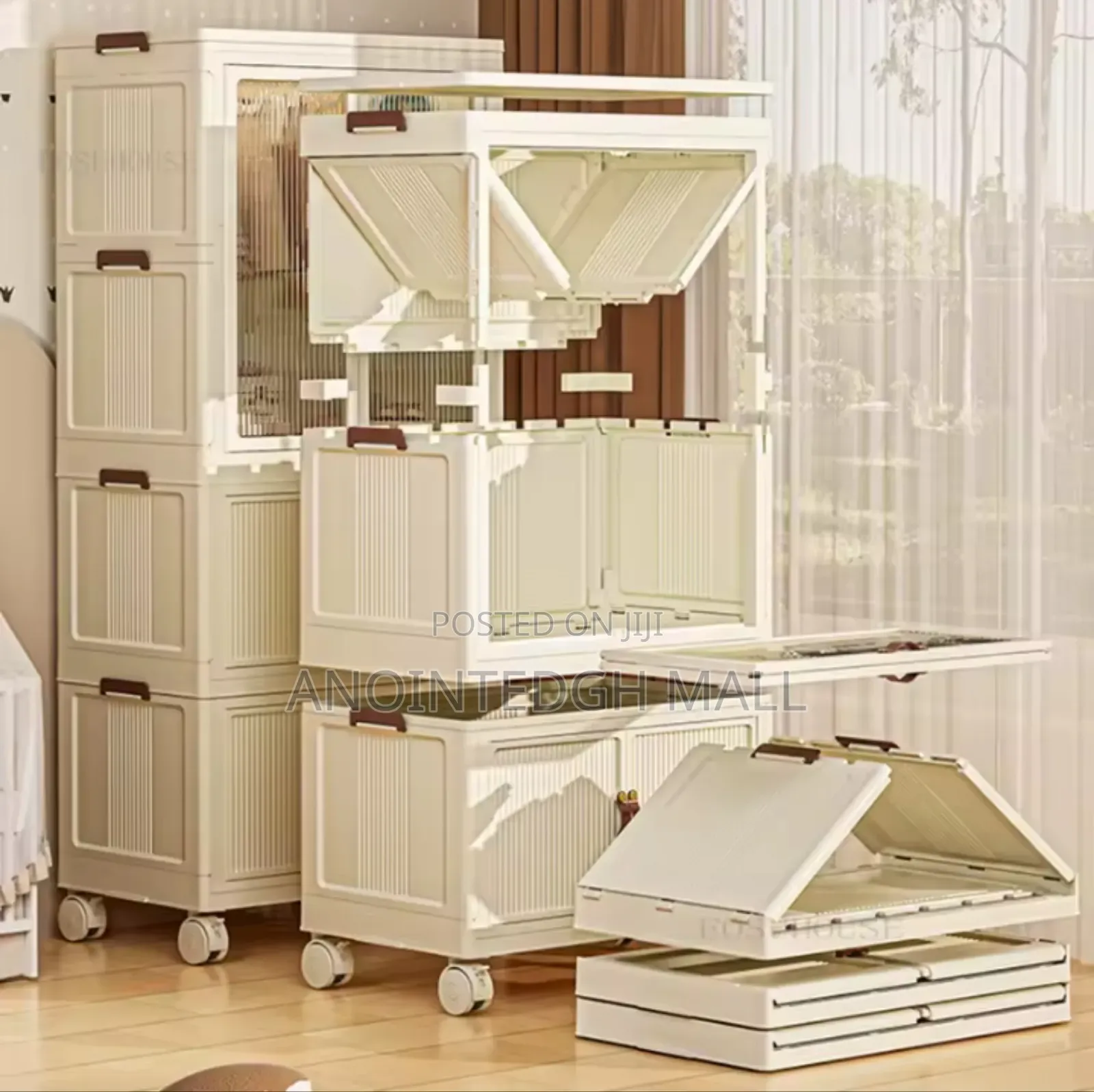 Modern Multi-layer Wardrobe - Gray
