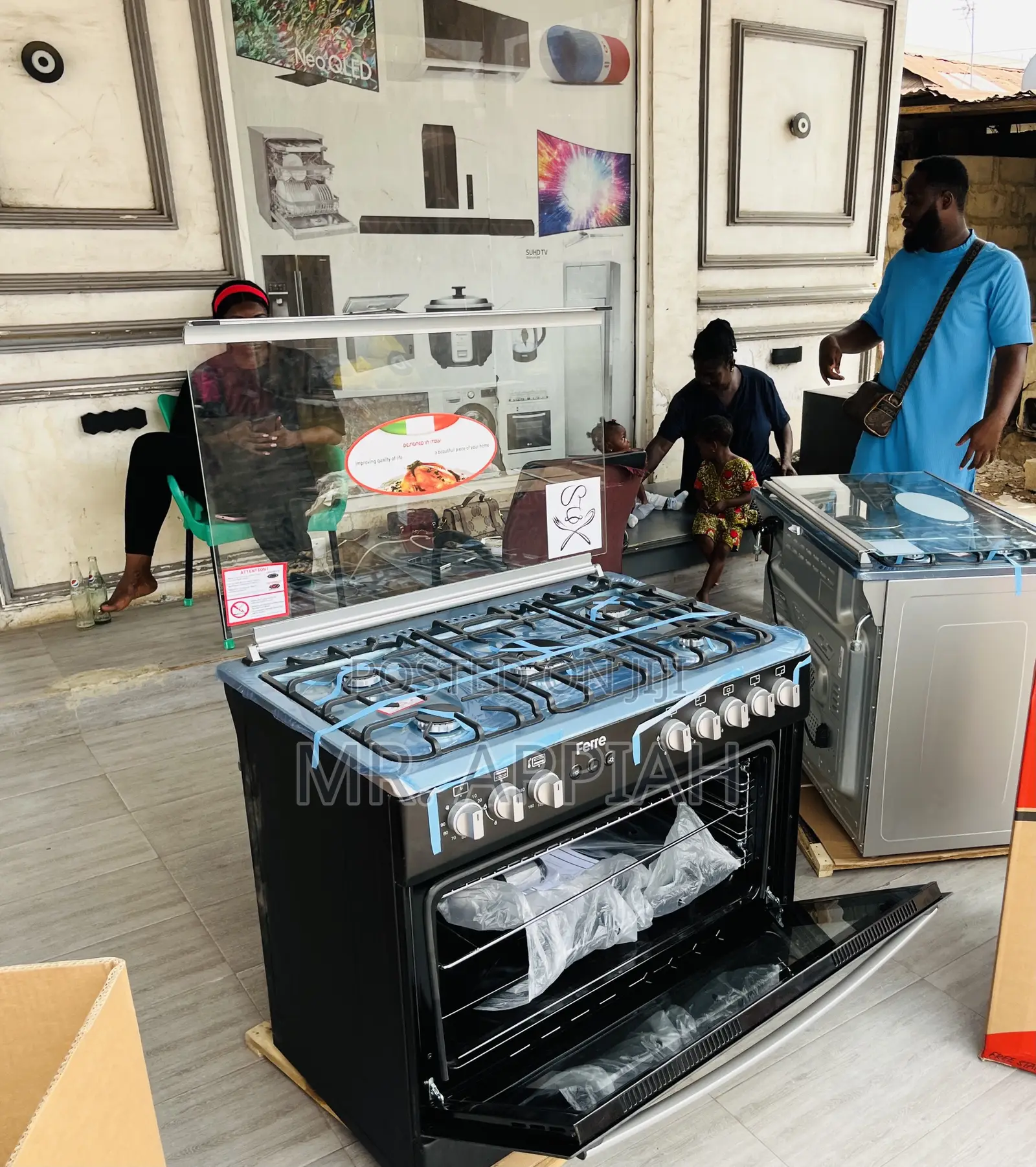 Unique Ferre Stainless Steel 60x90 5 Gas Burner + Grill.