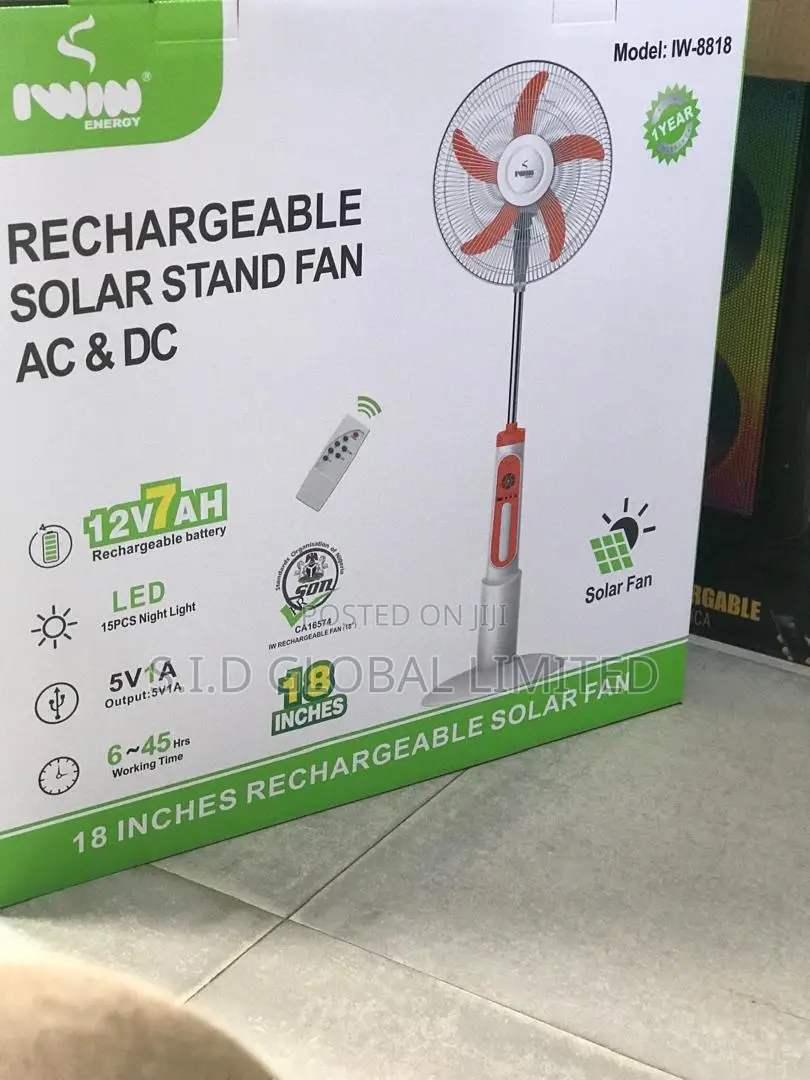 Breeze Max - The Iwin Ultimate Rechargeable Fan"