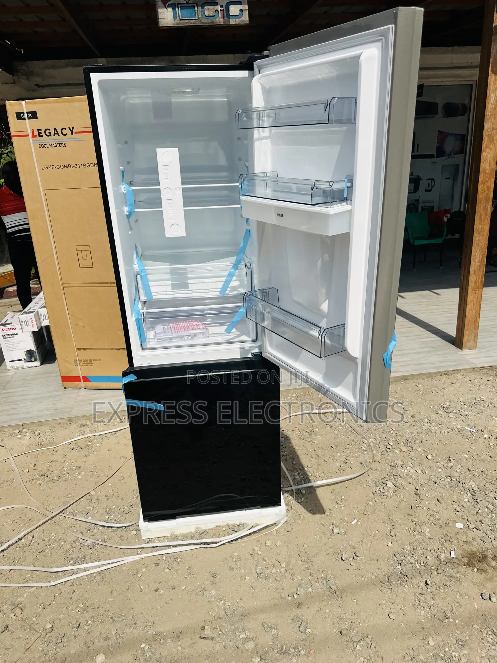 Zealous Sleek New Black Fridge Legacy 309l Double Door