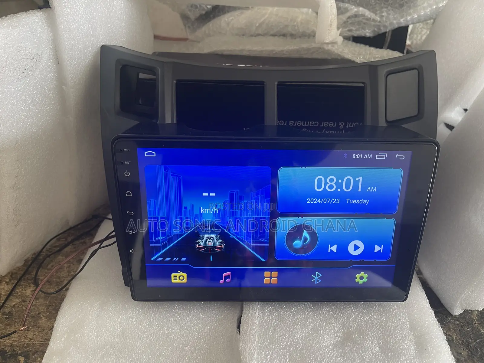 Toyota Vitz 2010 Android Stereos Upgrade,Original Screen