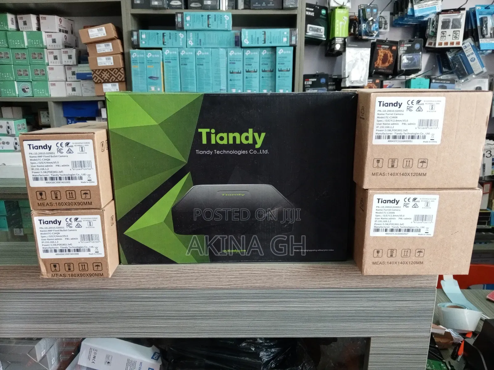 Tiandy 4mp Ip Poe Audio Camera Kit