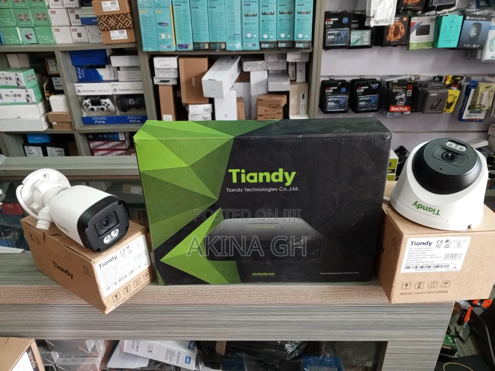 Tiandy 4mp Ip Poe Audio Camera Kit