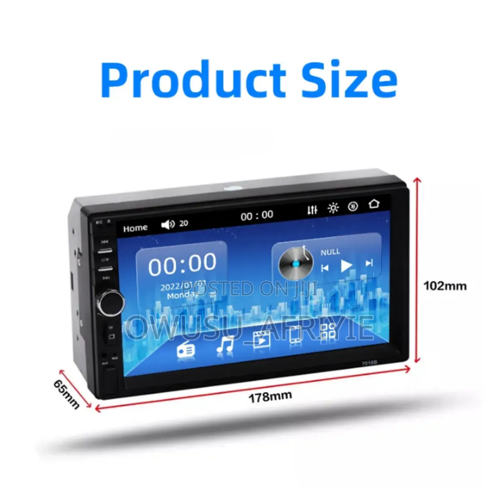 7" Car Tape Touch Screen DVD Player Stereo Monitor