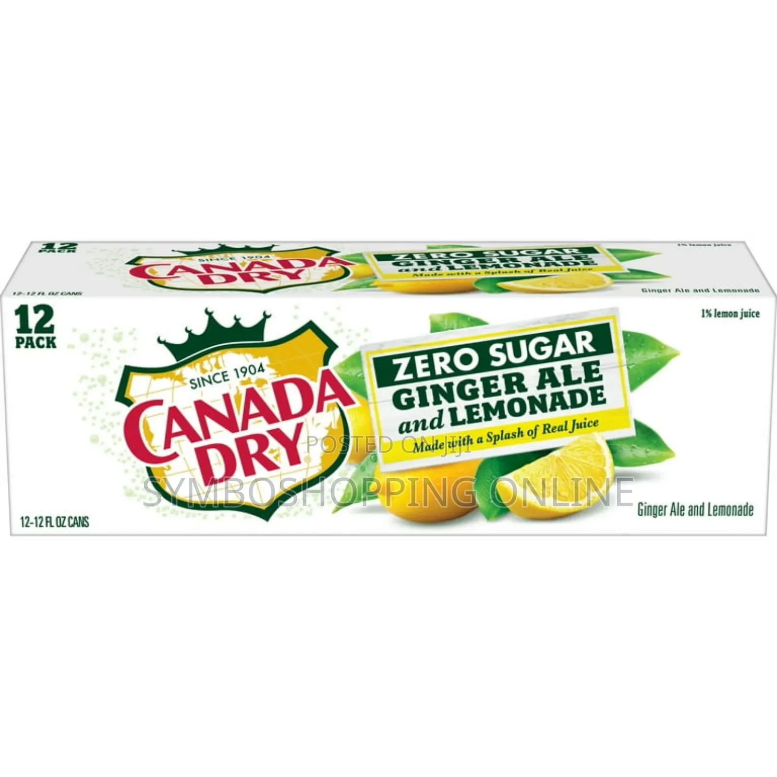 Canada Dry Zero Sugar Ginger Ale and Lemonade 12 Pack Cans