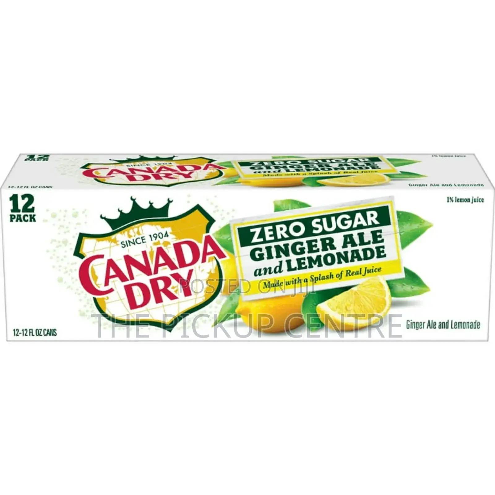 Canada Dry Zero Sugar Ginger Ale and Lemonade 12 Pack Cans