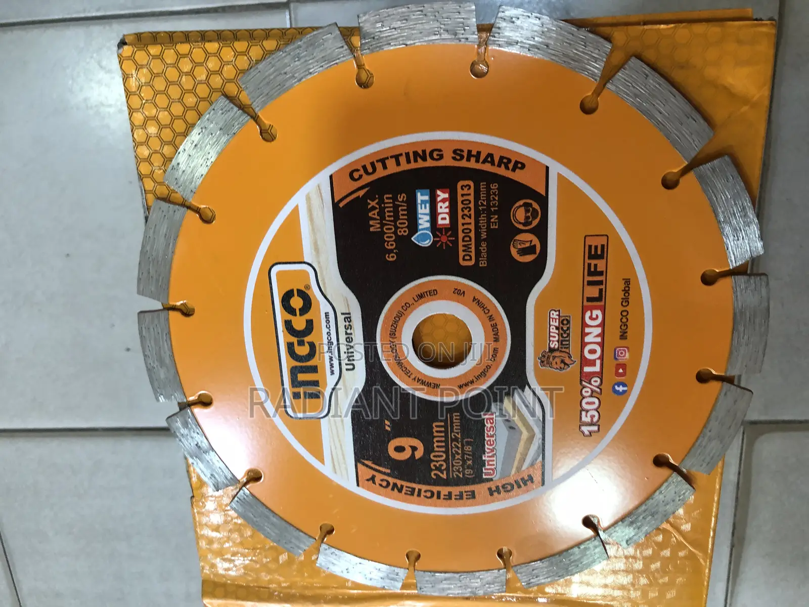 Ingco Cutting Disc Concrete (9”)