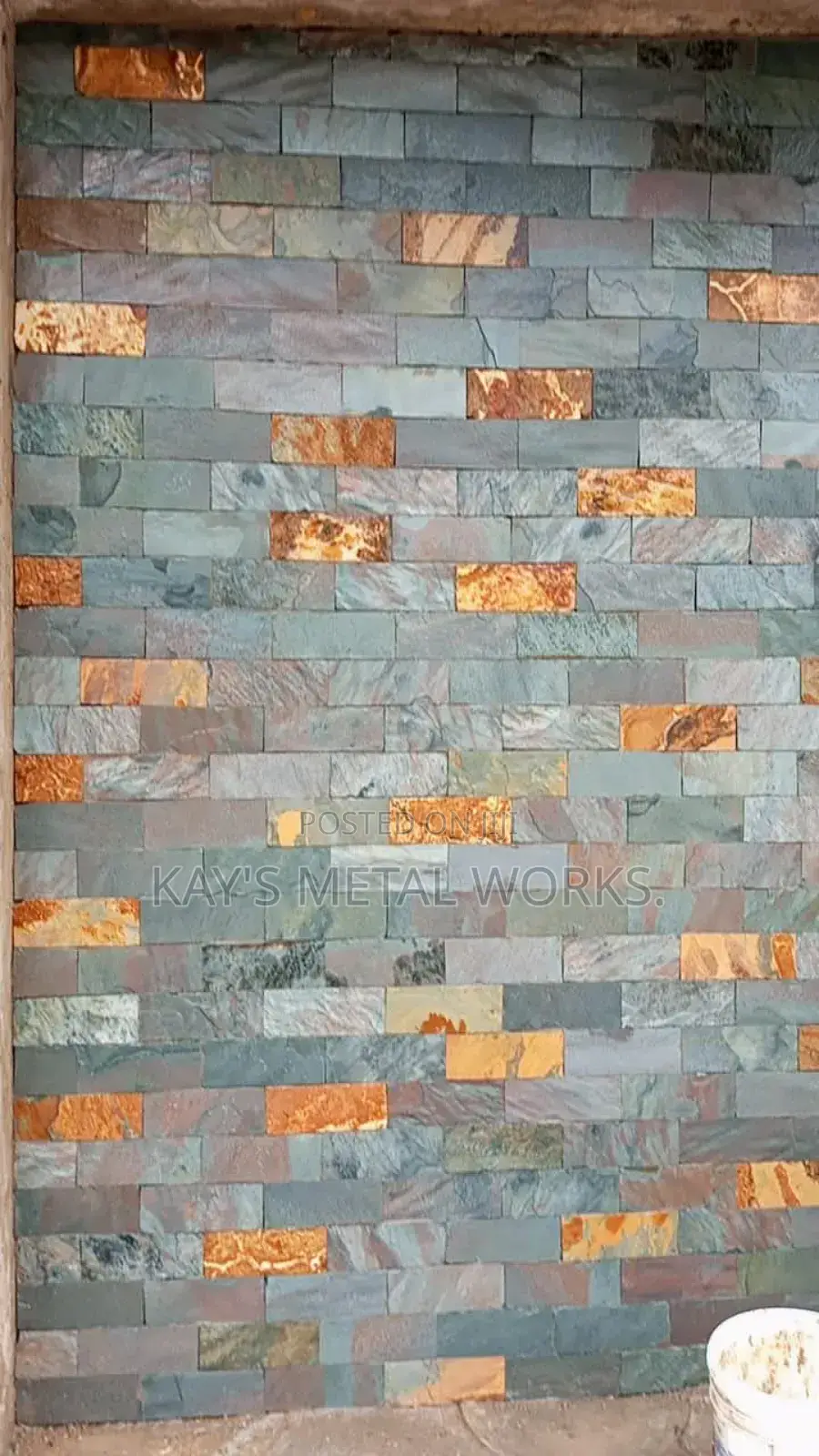 Smooth Blue Cutting Stone
