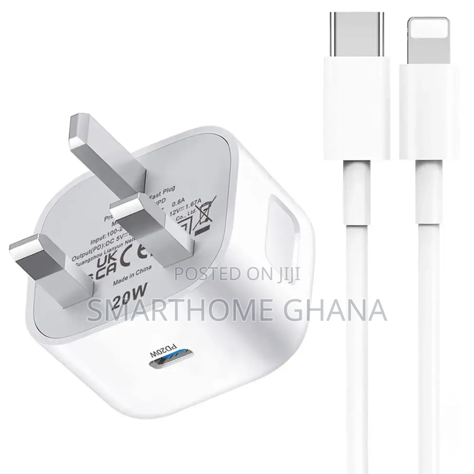 20w Usb-C Fast iPhone Charger With Type-C to Lightning Cable