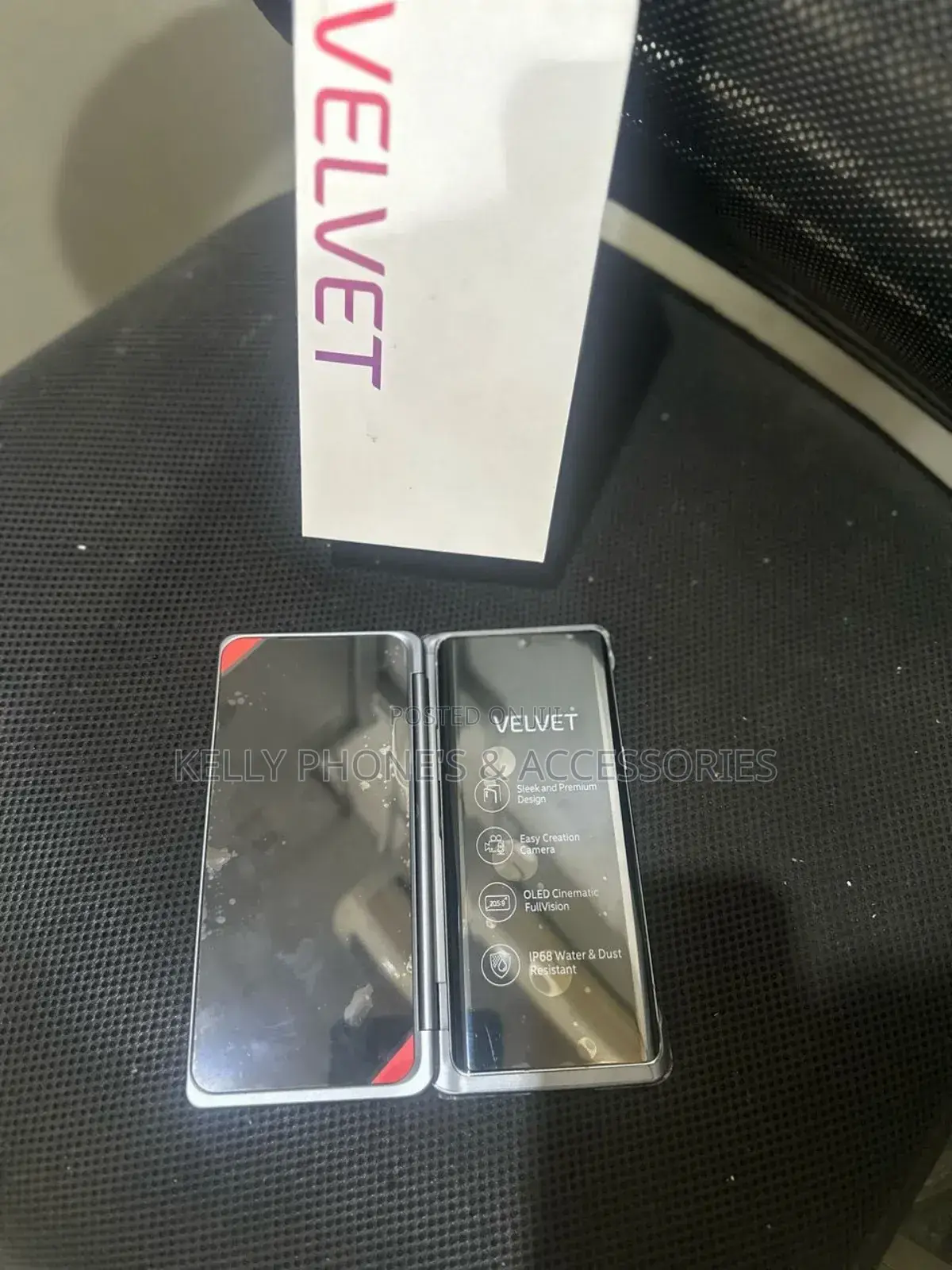 New LG Velvet 5G 128 GB Black