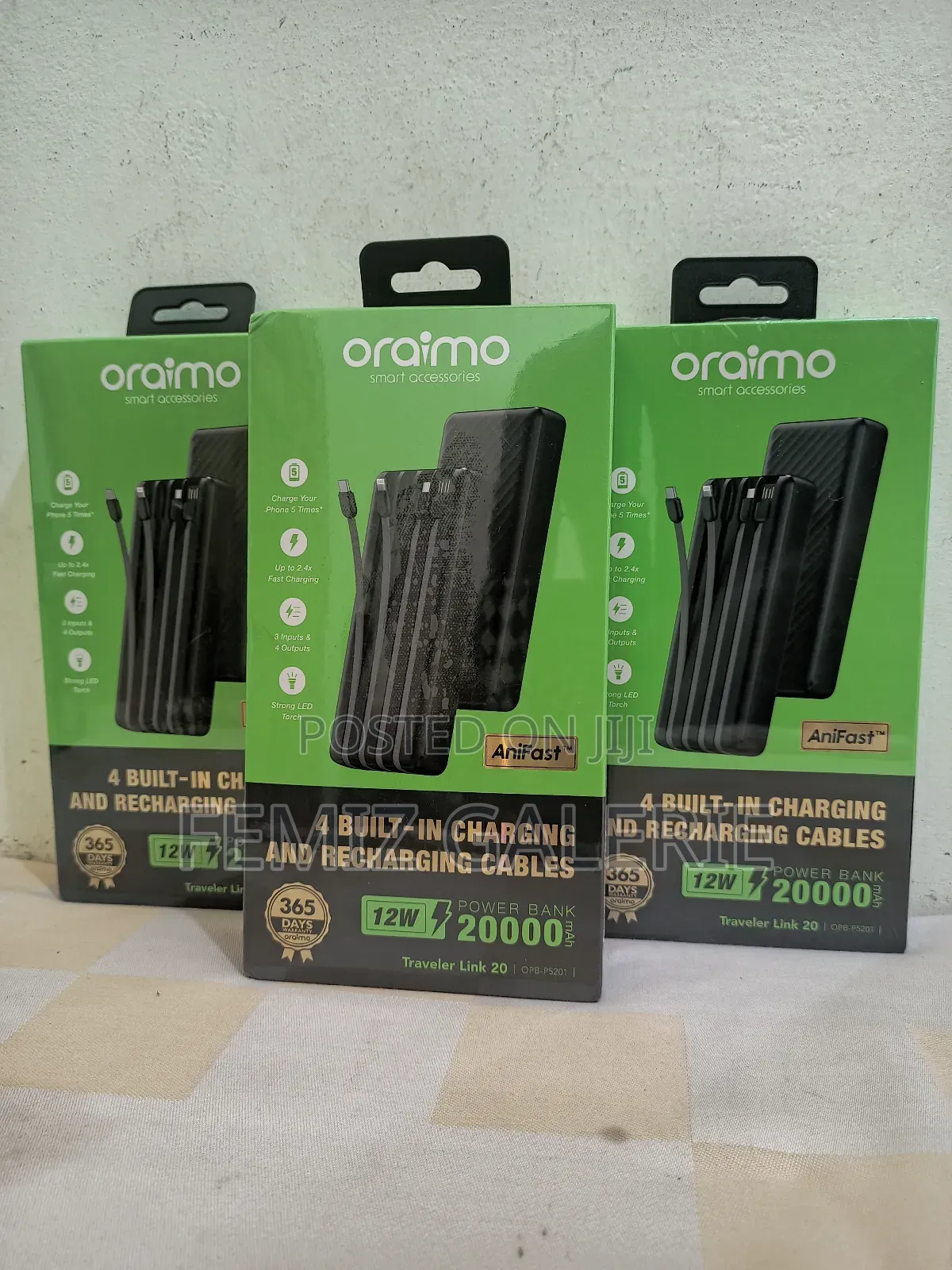 Oraimo Traveler Link 20 20000mah 12w Power Bank