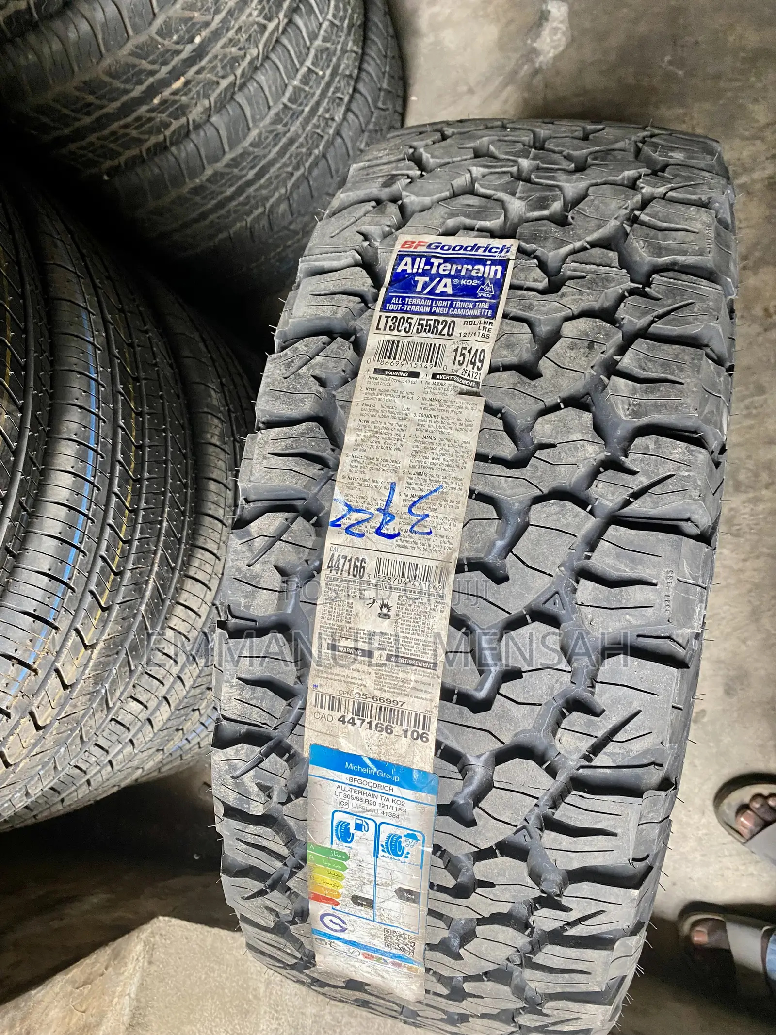 305/55r20 Lt Bfgoodrich All-Terrain T/a Ko2