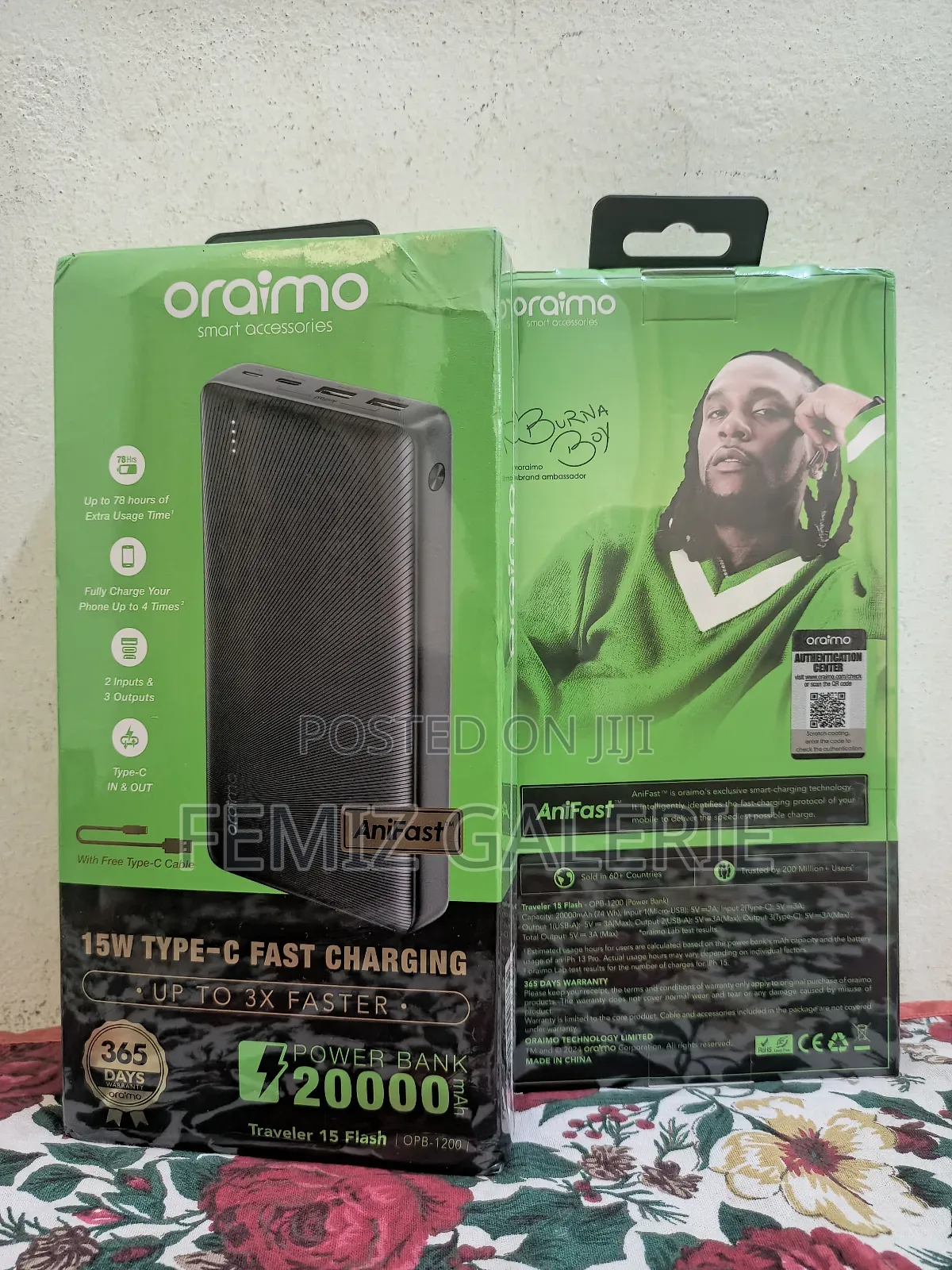 Oraimo Traveler 15 Flash 20000mah 15w Power Bank
