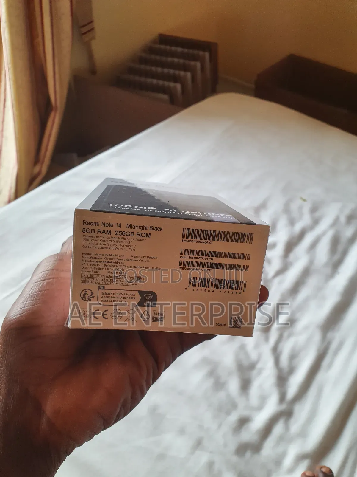 New Xiaomi Redmi Note 14 4G 256 GB Black
