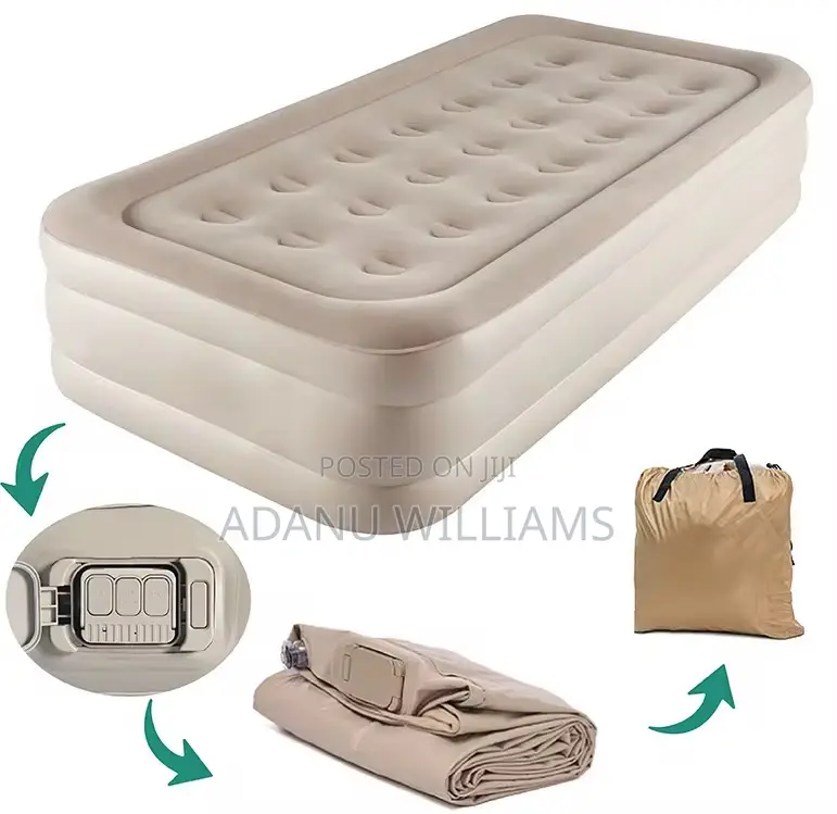 Bestrip Air Mattress Twin Size Bed With Built in Pump