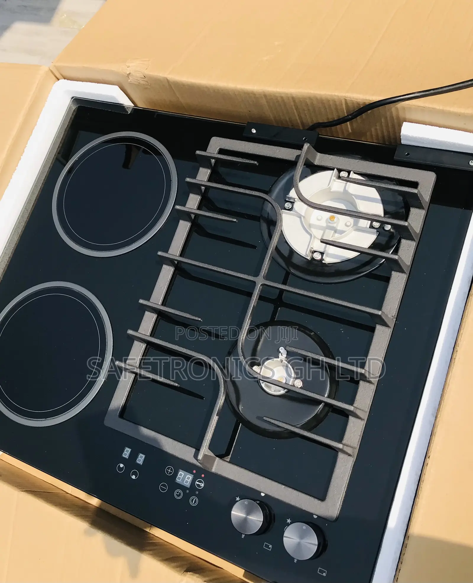 Choose New 60cm 2 Electric Kenwood 2 Gas Glass Black