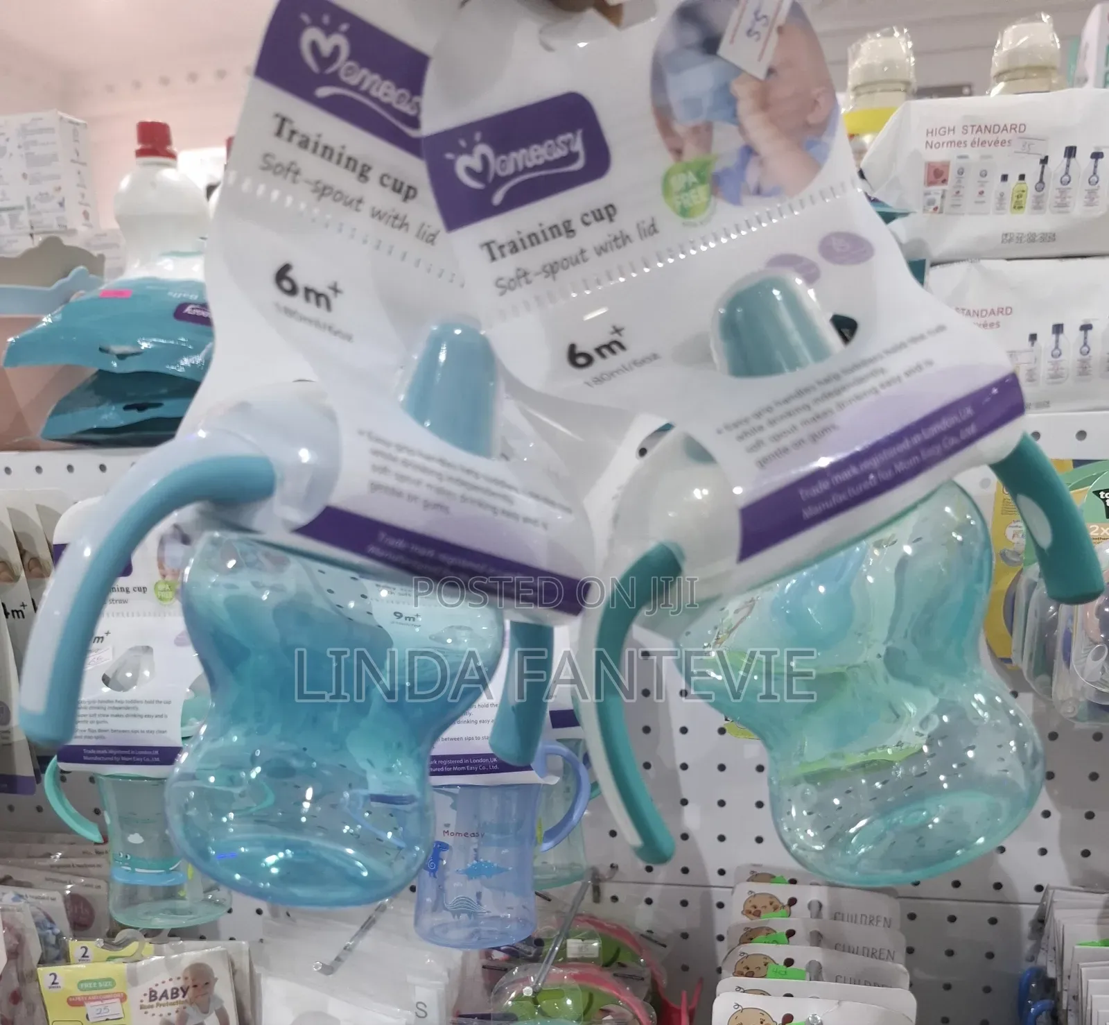 Baby Training Cup With Soft Spout With Lid