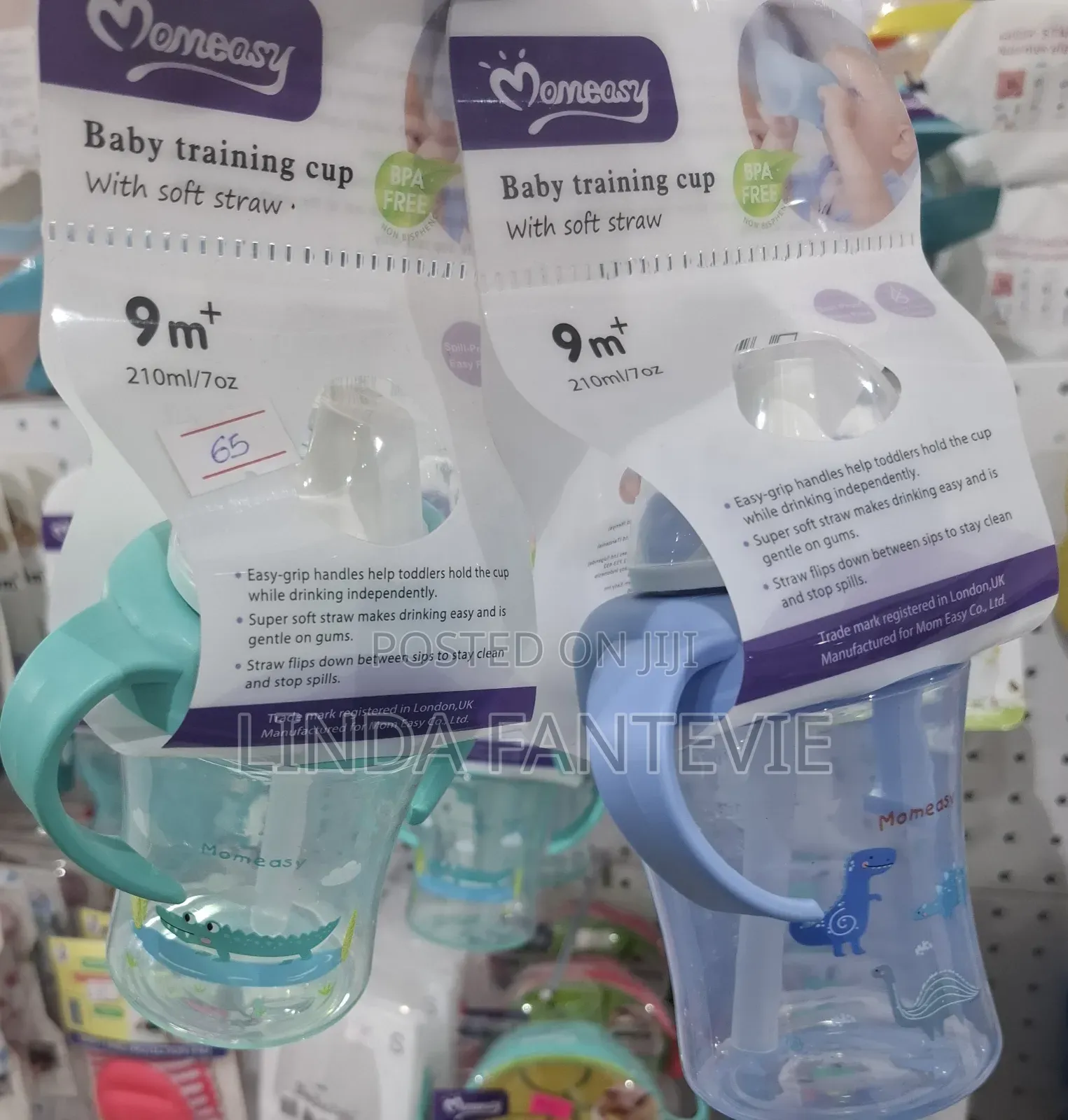 Baby Training Cup With Soft Straw