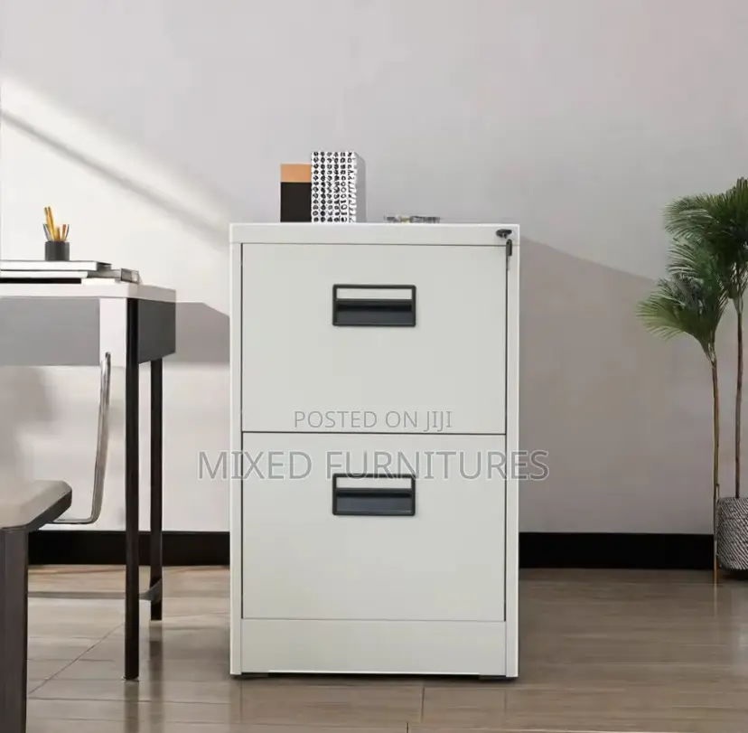 Home Office Metal 2-Drawers Filling Storage