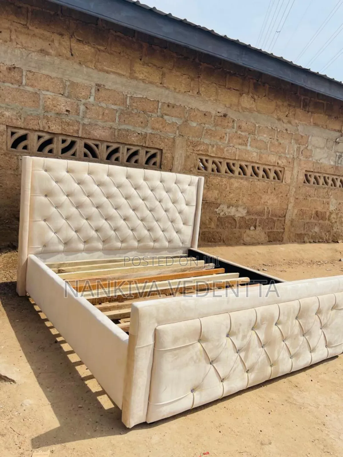 Queen Size Fabric Bed Frame