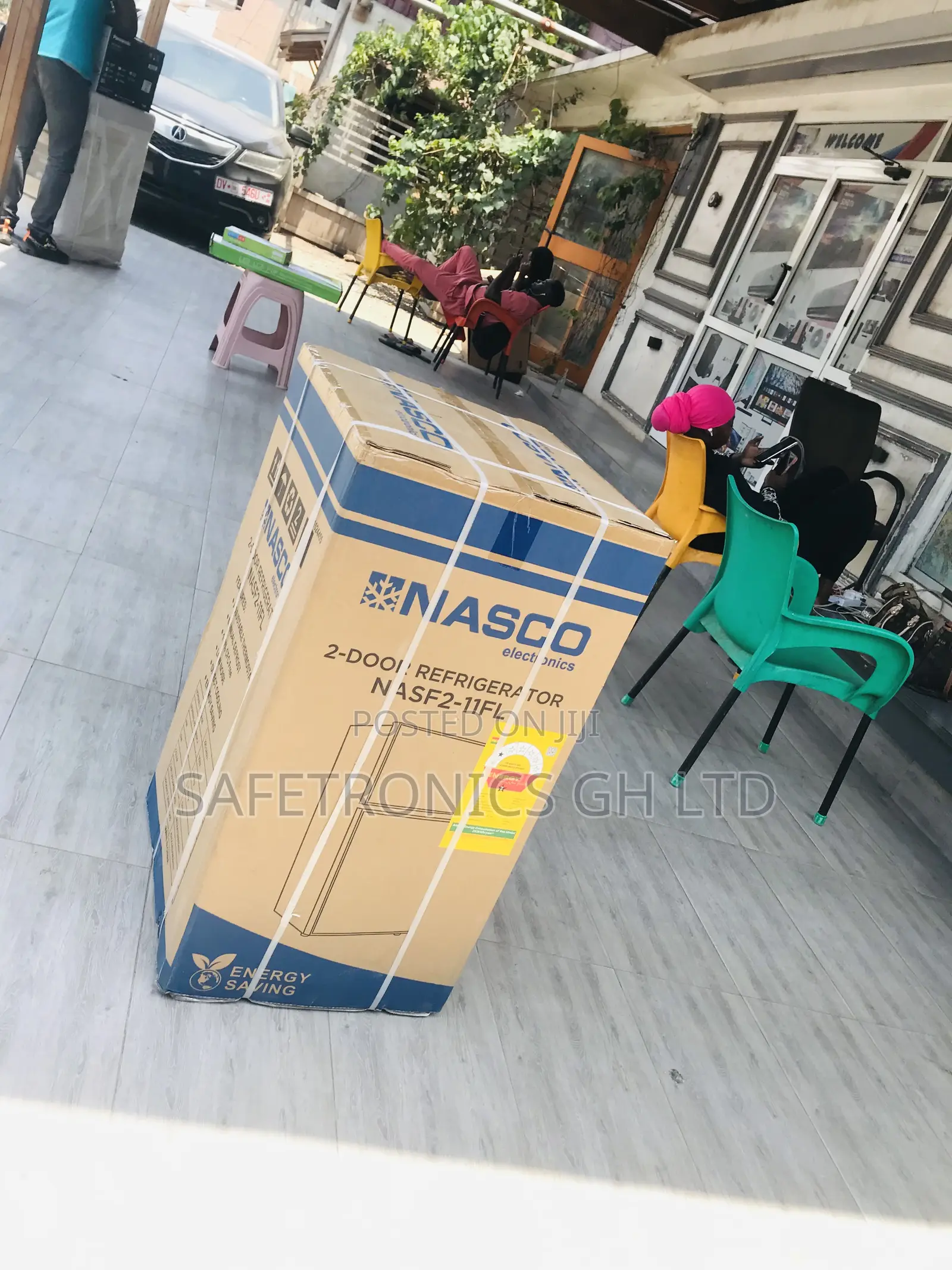 Kindly Shop Nasco Doubledoor Top Freezer 90l Grey Fridge