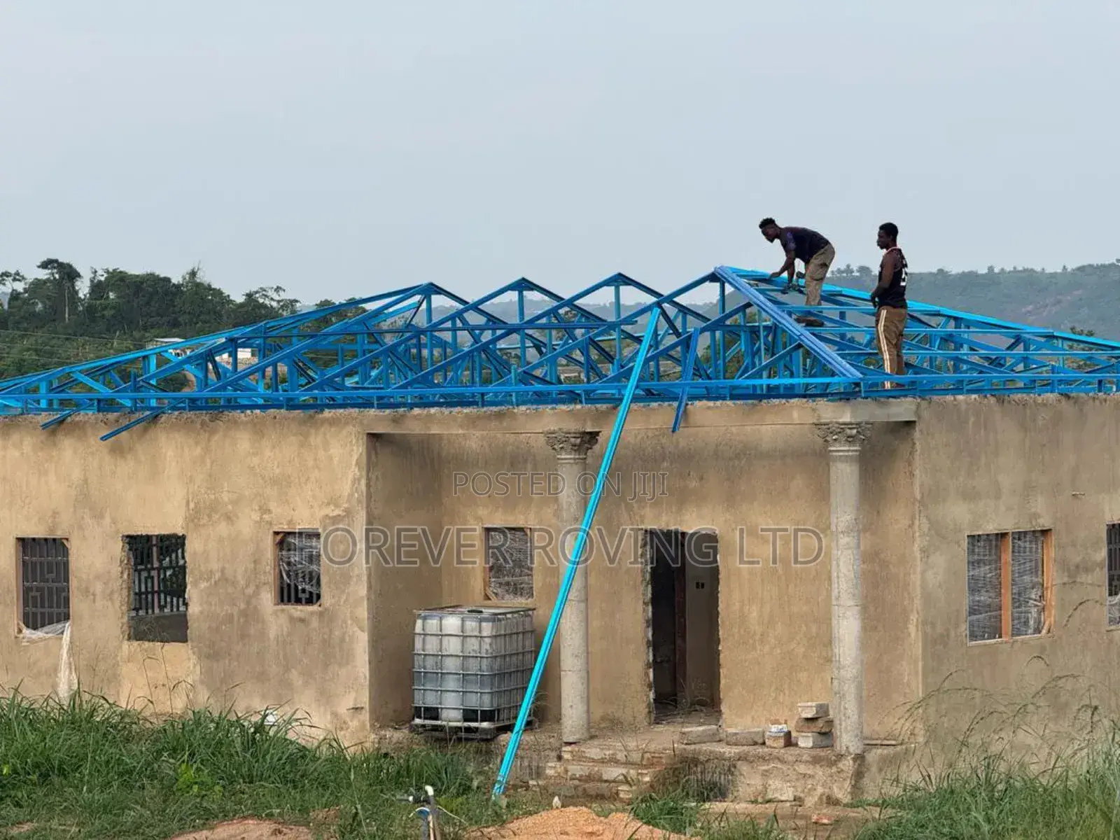 Steel Trusses Ongoing at Akwapim