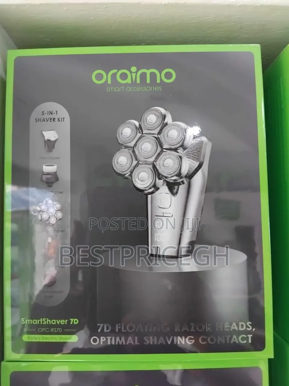 Oraimo Smart Shaver 7d 7 Razor Heads 360° Shaver