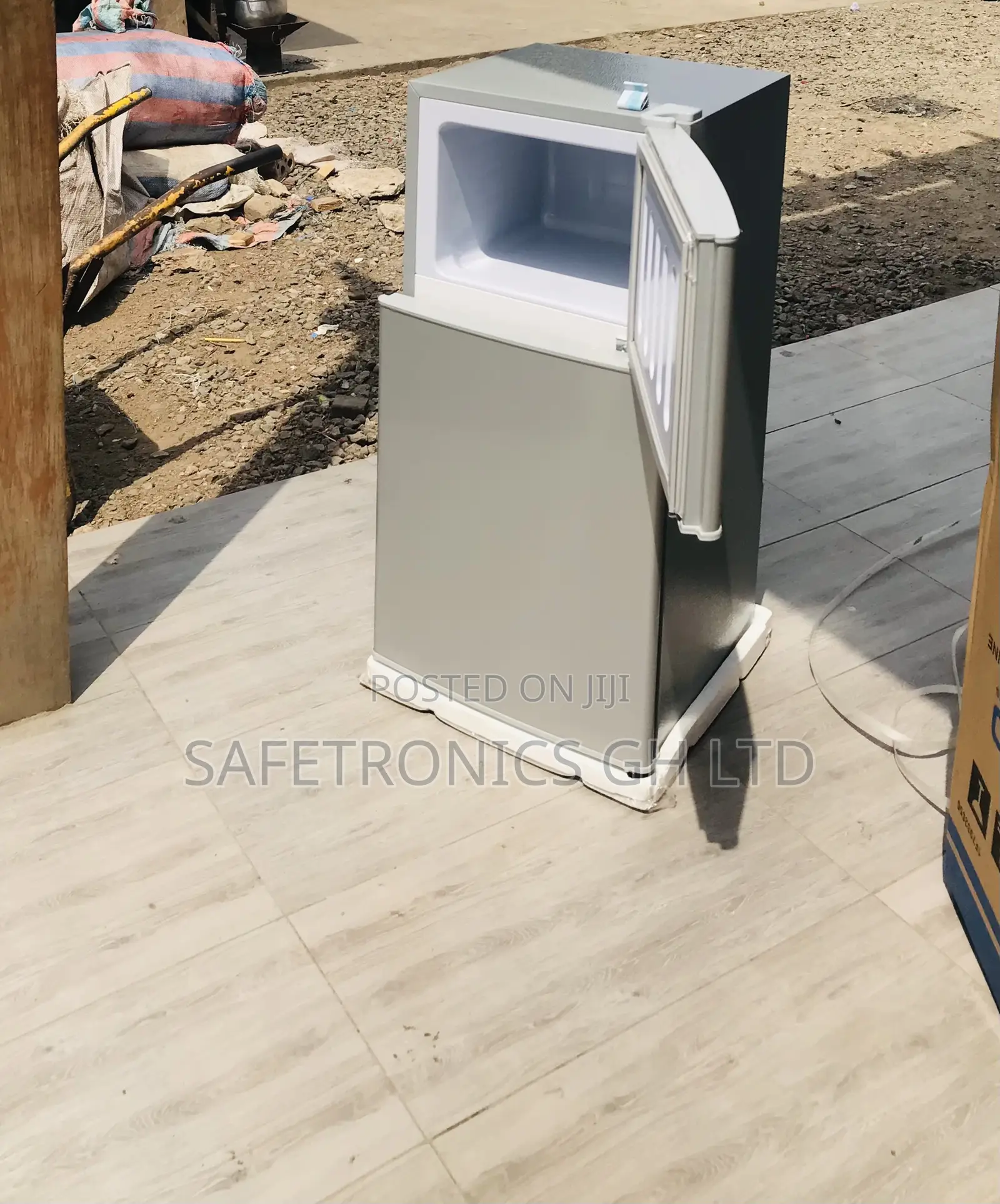 Fresh Super Neat Tabletop 90l Doubledoor Grey Nasco