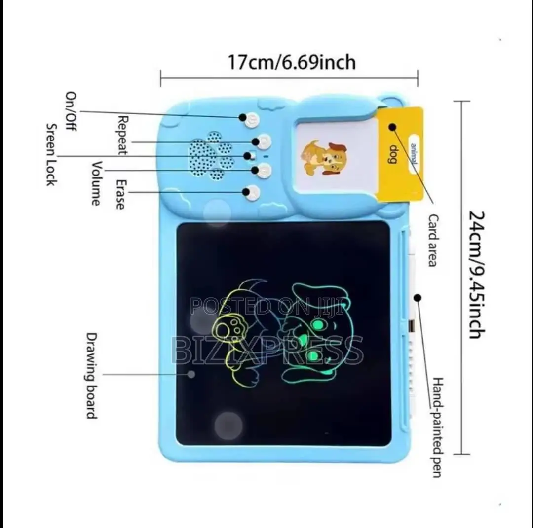 Kids Flash Card and Drawing Board