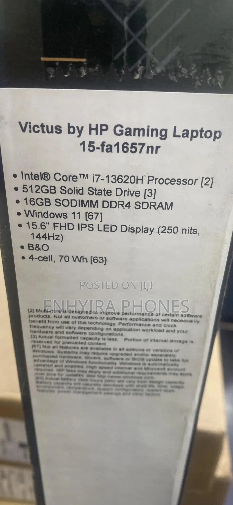 New Laptop HP Victus 15 16GB Intel Core i7 SSD 512GB