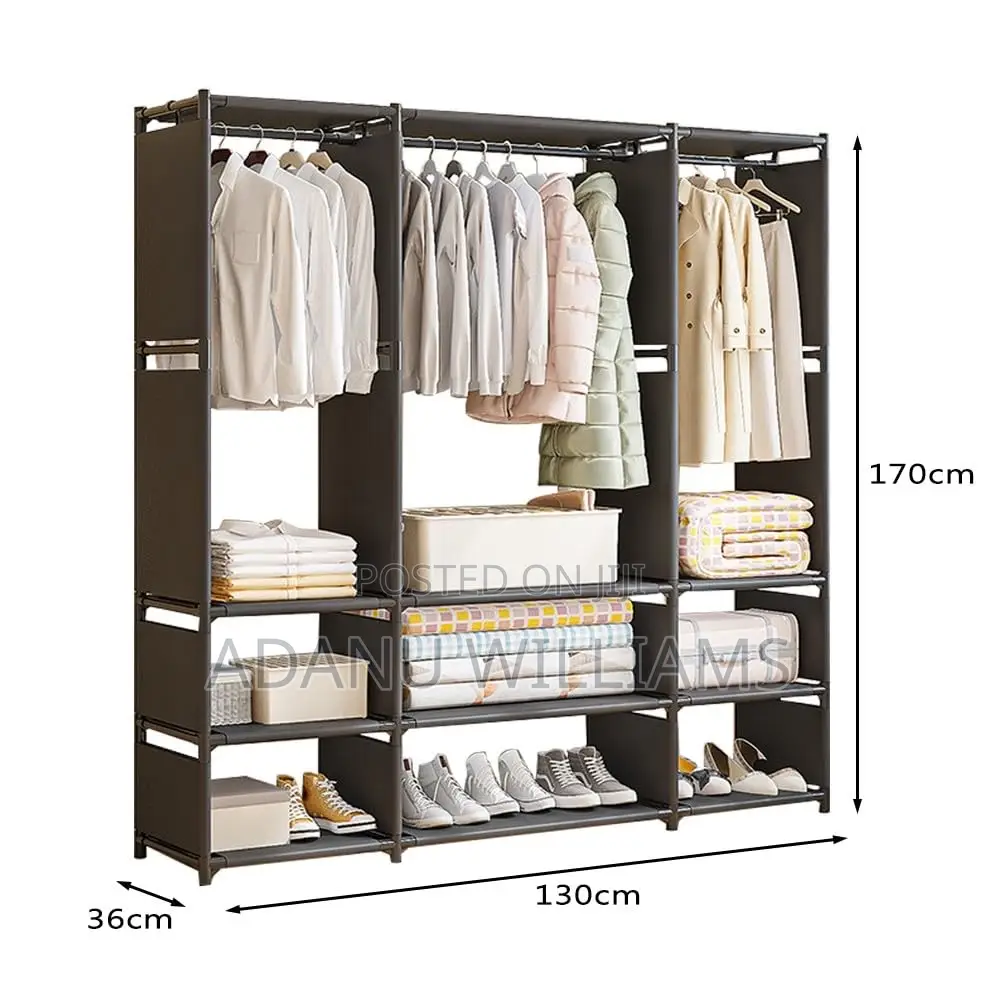 Heavy Duty Metal Clothes Hanging Rail For Bedroom