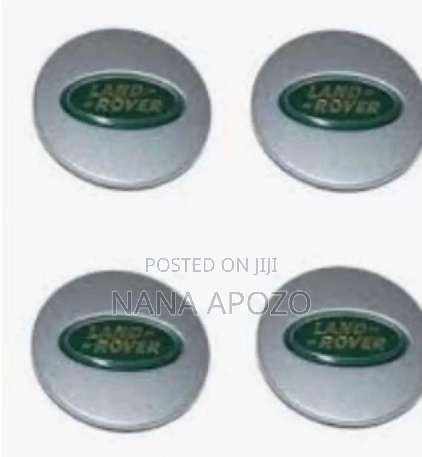 Silver and Green Range Rover Wheel Cups Available