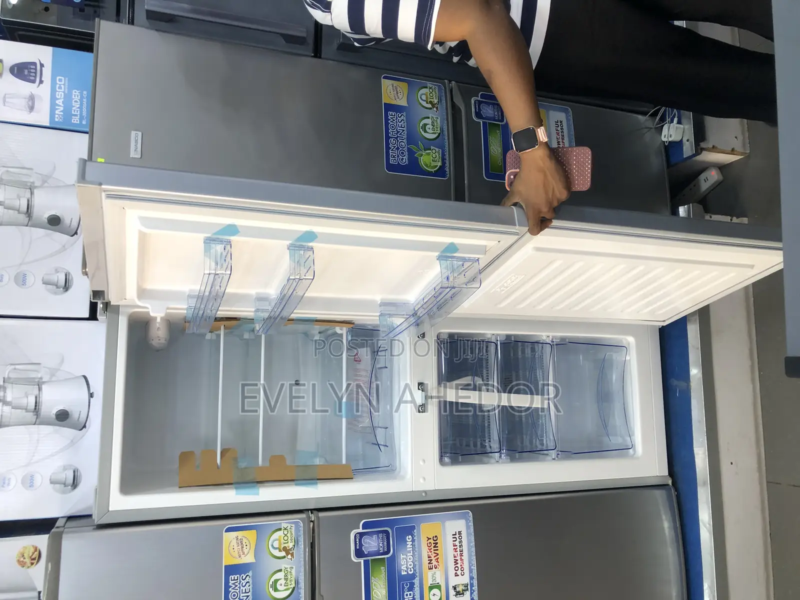 Neat Nasco Double Door Fridge 146 Liters